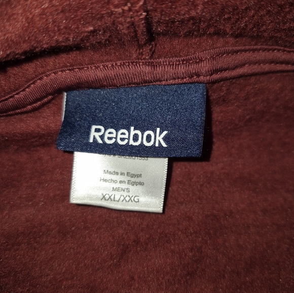 Men's Reebok Size XXL  Melange Logo Polar Fleece Hoodie Pull-Over - Picture 5 of 6